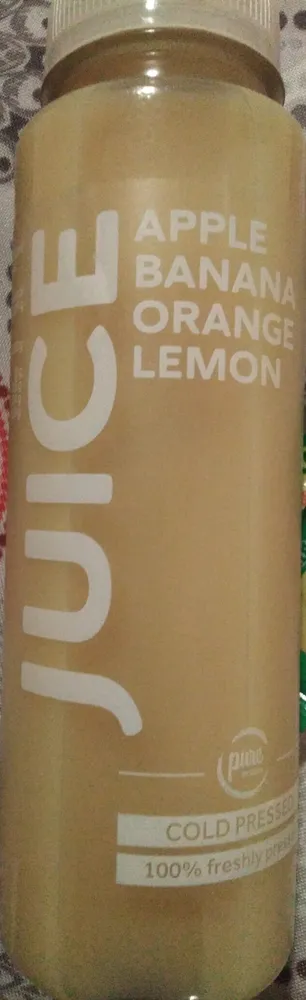 Juice apple banana orange lemon