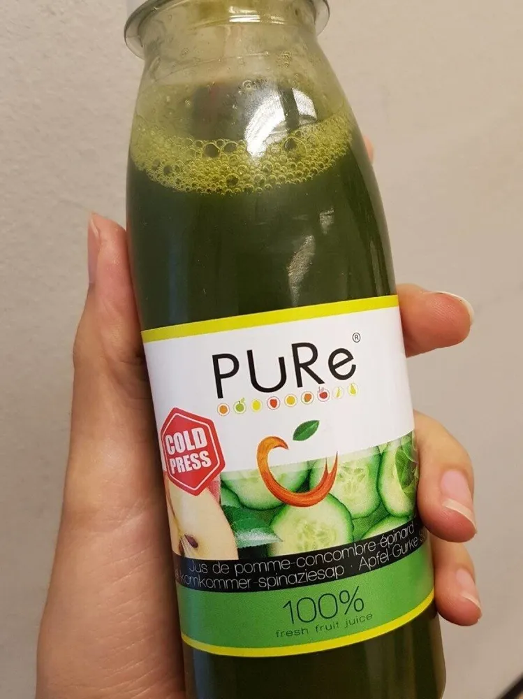 Jus pomme concombre epinard