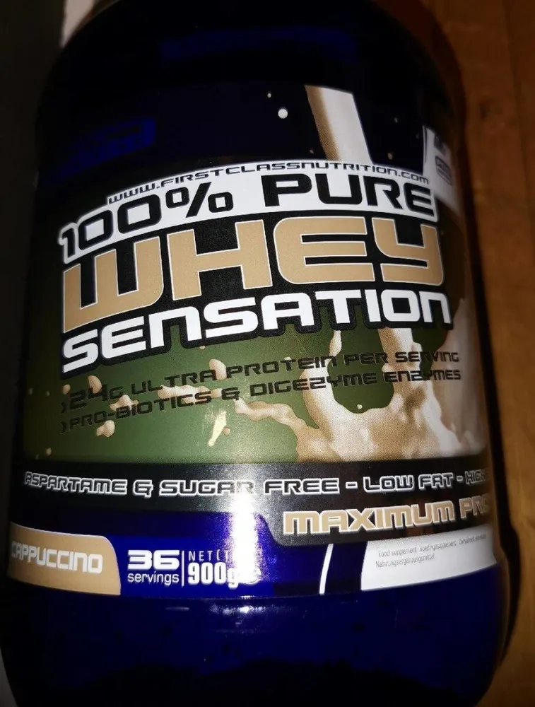 100% pure whey sensation cappuccino