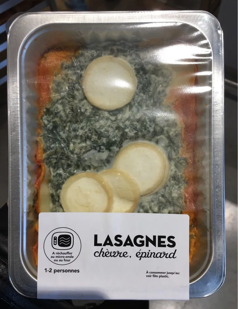 Lasagnes Chèvre Epinard