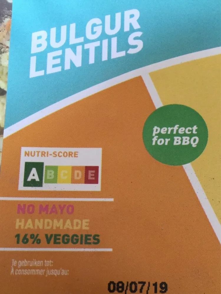 Bulgur lentilles