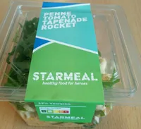 Penne tomato tapenade rocket