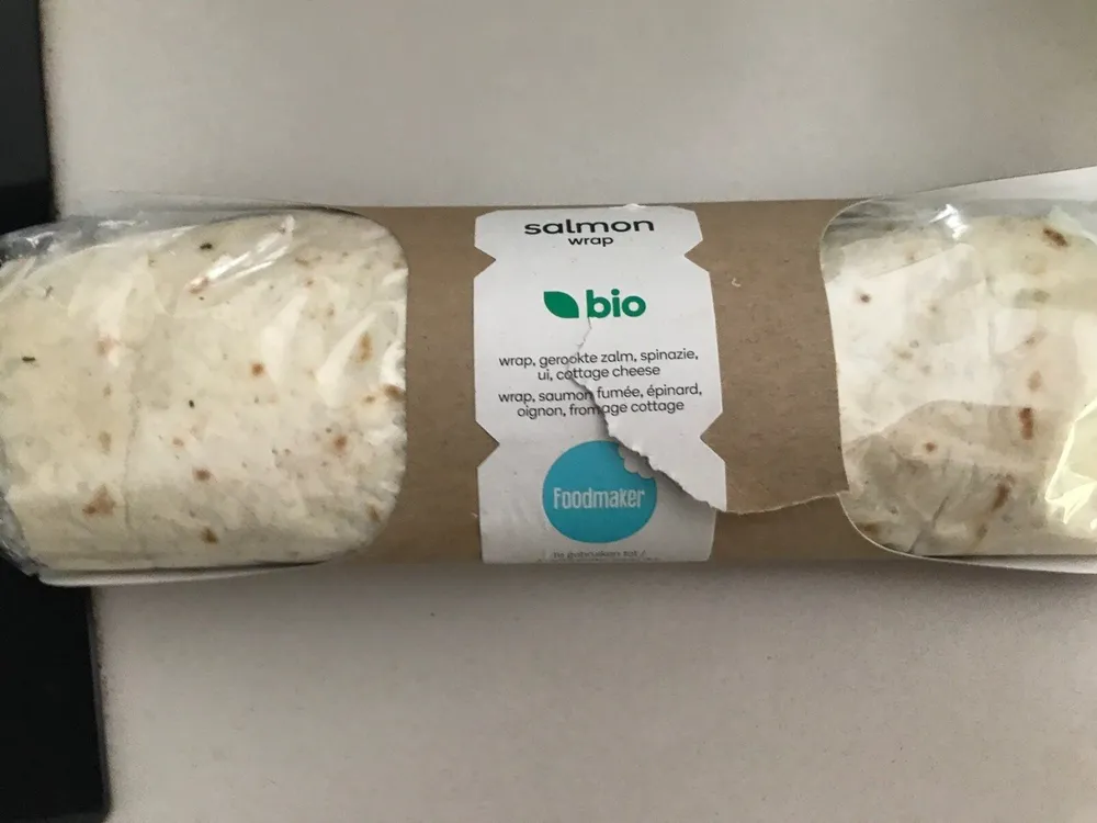 Wrap bio saumon