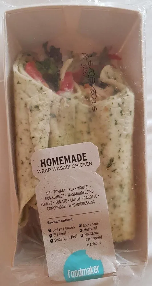 Wrap wasabi chicken
