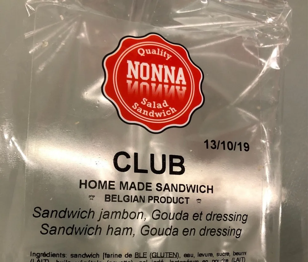 Club home made sandwich