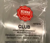 Club home made sandwich