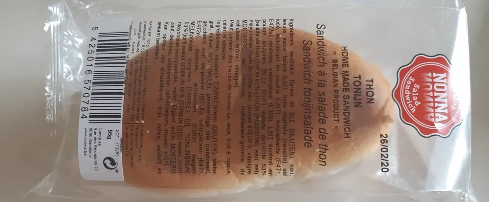 Sandwich à la salade de thon