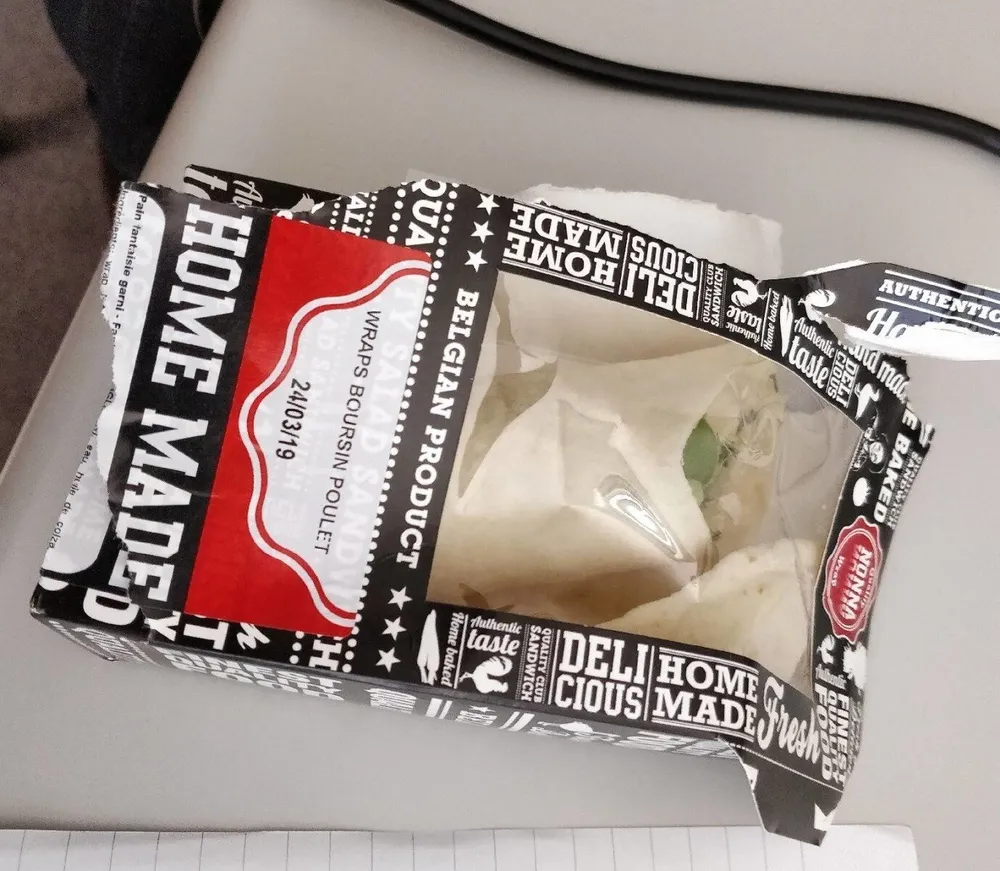 Wrap boursin poulet