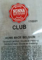 Club (sandwich jambon, gouda et dressing)