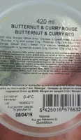 Soupe butternut et curry rouge