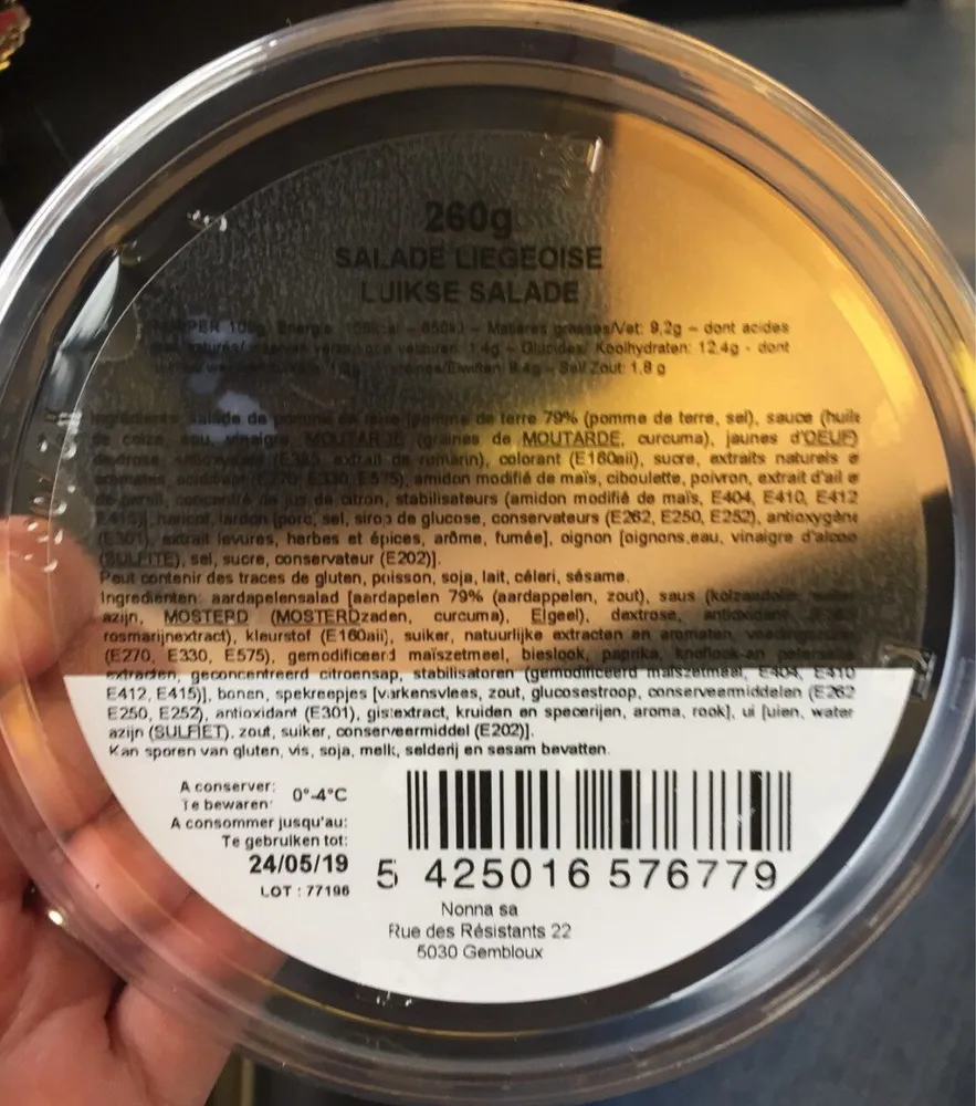 Salade liégeoise
