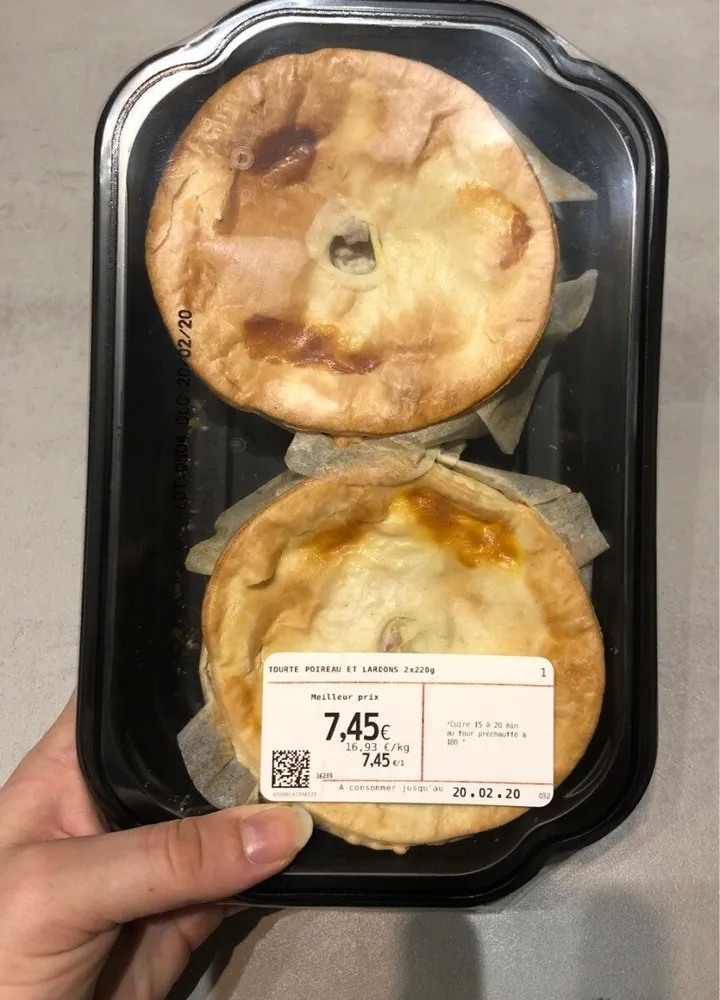 Tourte poireau et lardons