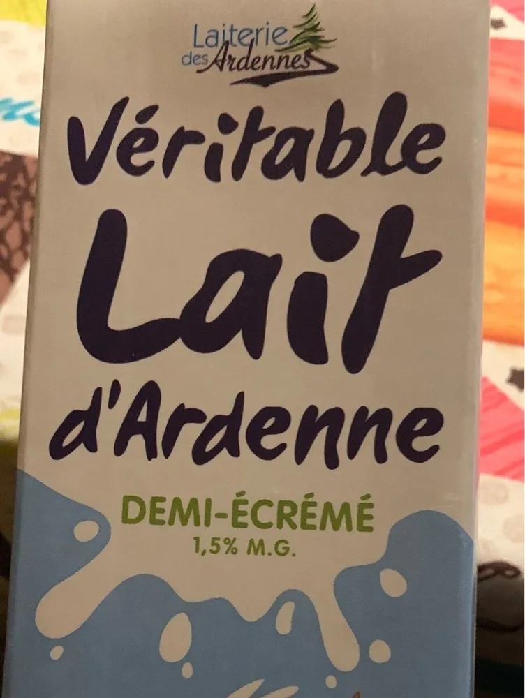 Lait d'Ardenne demi-écrémé UHT
