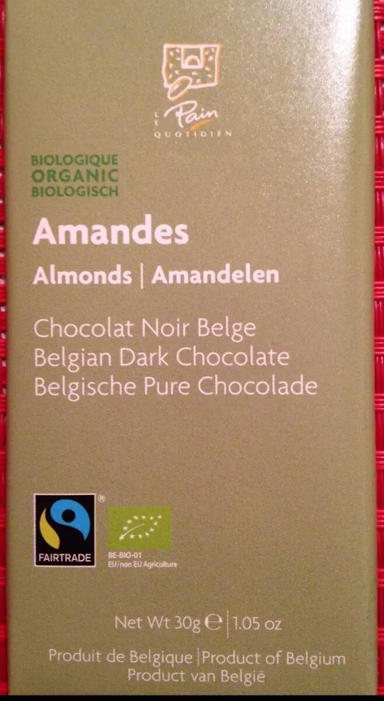 Chocolat noir belge