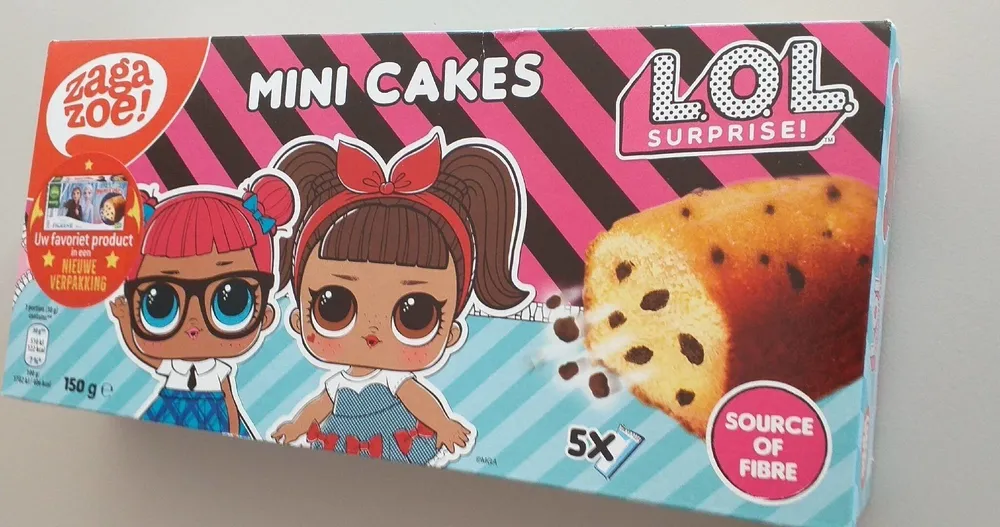 Mini cake pépites chocolat poupées LOL