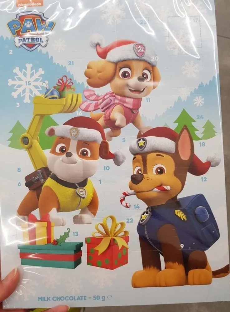 Calendrier de l'Avent pat patrouille