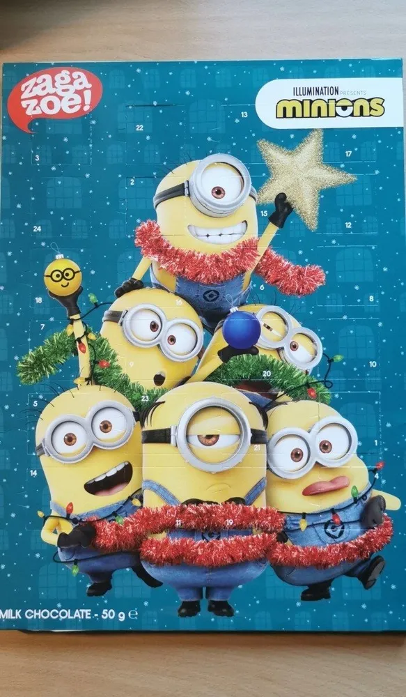 Calendrier chocolat au lait mignon