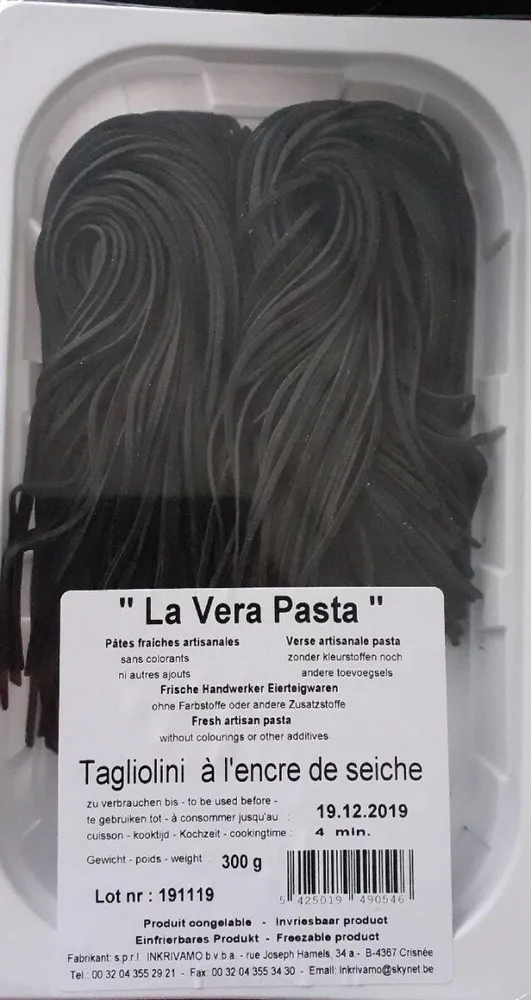 Tagliolini à l'encre de seiche