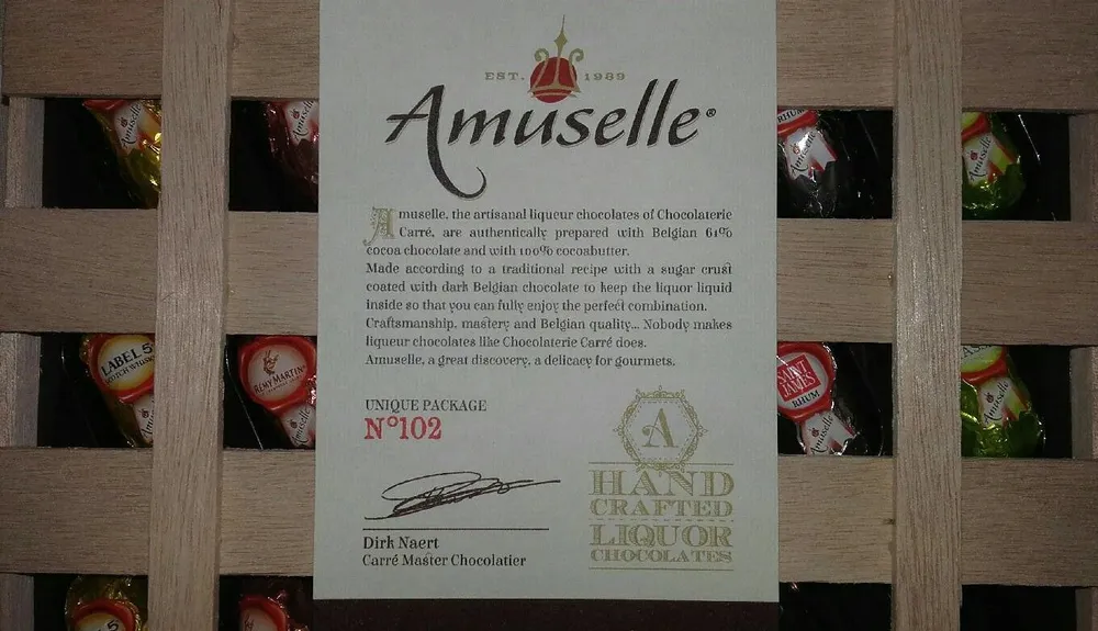 Carré Amuselle Caisse En Bois 10X240G