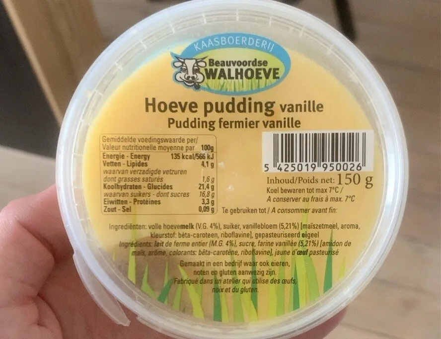 pudding fermier vanille