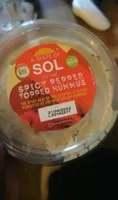 Spicy pepper topped hummus