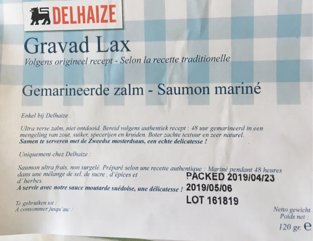 Saumon mariné