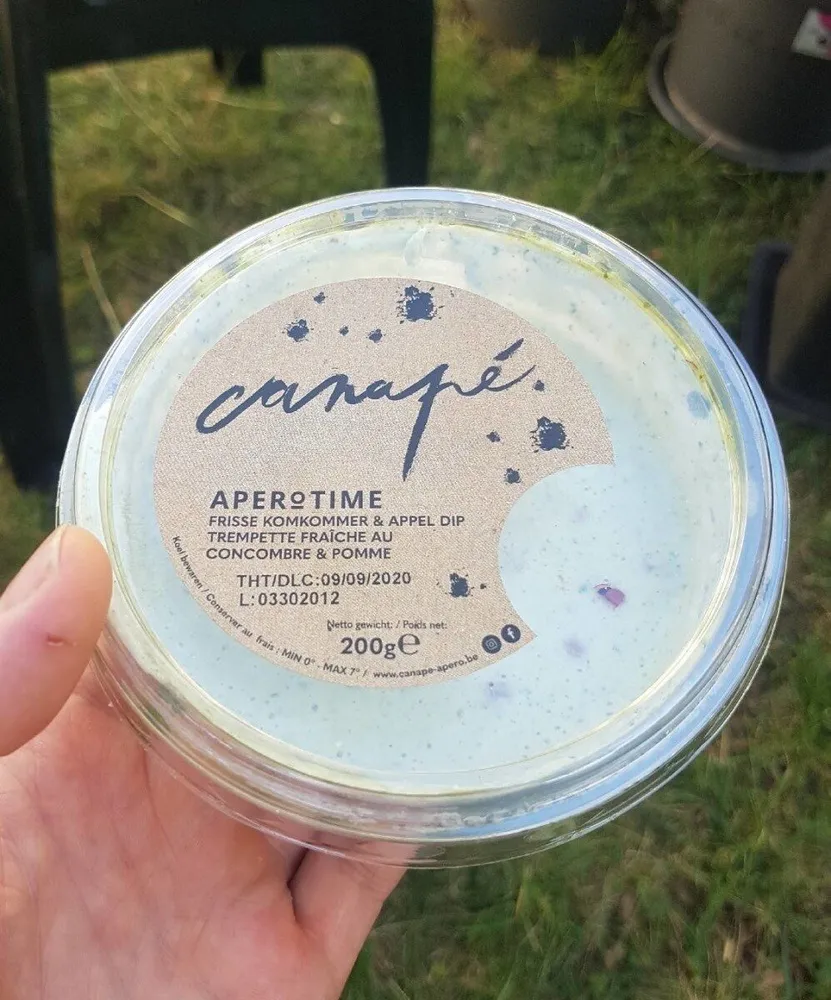 Trempettes fraiche au concombre et pomme