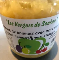 Compote de pommes avec morceaux