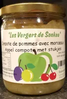 Compote de pommes avec morceaux