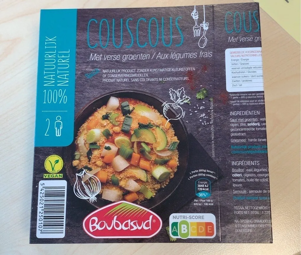 Couscous aux legumes Frais