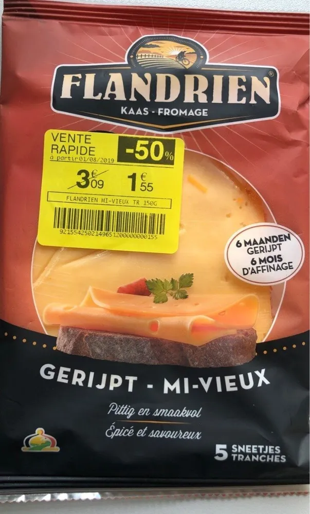 Flandrien fromage mi-vieux