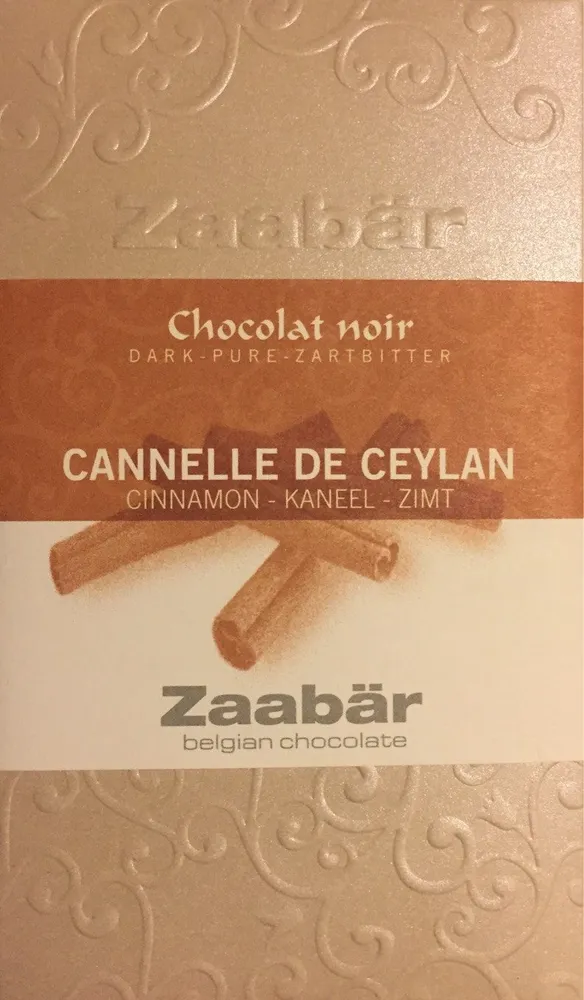 Chocolat Noir Cannelle de Ceylan