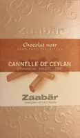 Chocolat Noir Cannelle de Ceylan