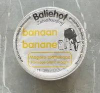 Magere plattekaas banaan