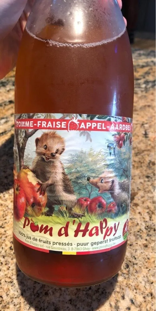 Jus de pomme-fraise