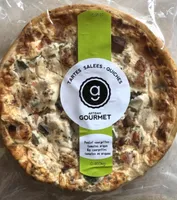 Quiche poulet, courgettes, tomates, origan