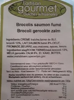 Quiche artisanale brocolis saumon fumé
