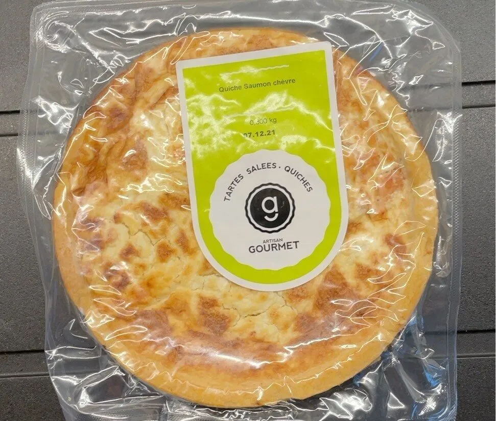 Quiche saumon chevre