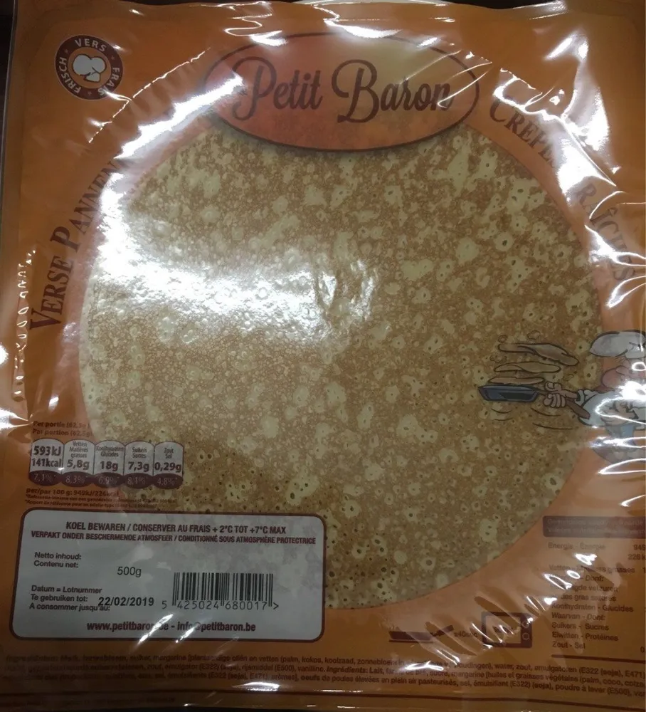 Crêpes fraîches