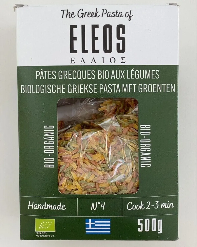 Pâtes grecques aux légumes