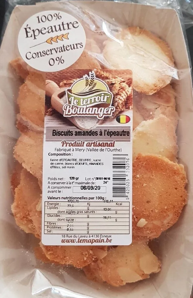 Biscuits amandes à l'épeautre