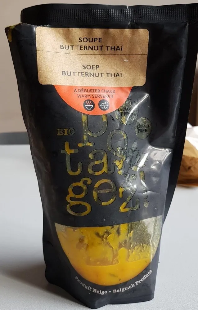 Soupe butternut thaï bio