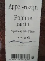 Pain d'épice pomme raisin