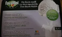Glace pur lait à base de lait bio Fairebel