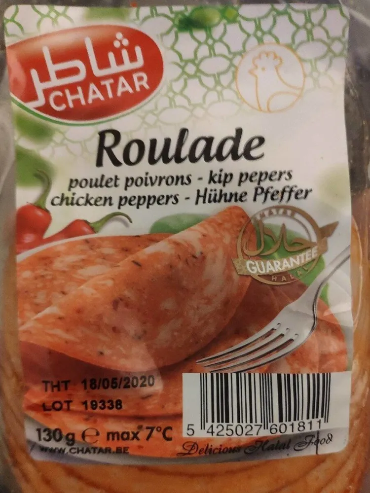 Roulade poulet poivrons