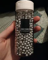 Décors perles argent