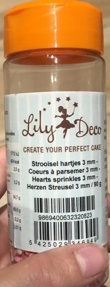 Coeurs à parsemer 3mm