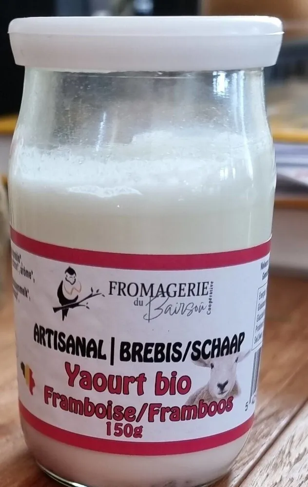 Yaourt bio artisanal brebis framboise