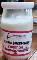 Yaourt bio artisanal brebis framboise