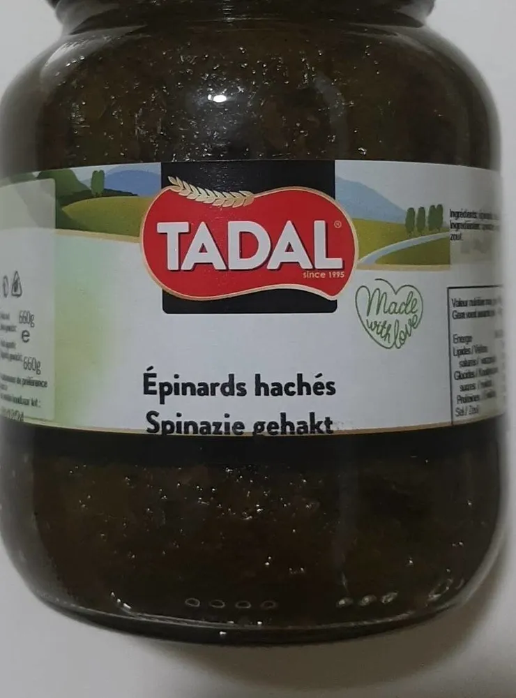 Épinards hachés